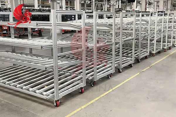 Thanh trượt con lăn lắp ráp kệ hàng tối ưu cho lưu trữ và sản xuất